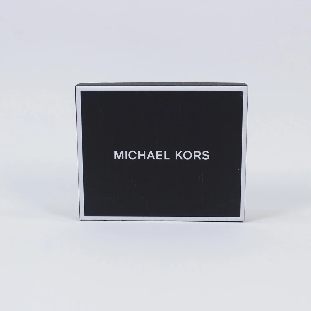 Michael Kors Men's Slim Billfold Wallet Brown Signature Logo Print NIB Genuine